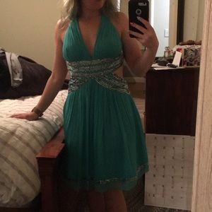 Gorgeous turquoise cocktail/prom dress